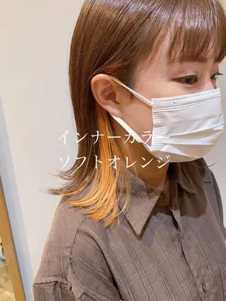 ショート カラー ﾊｲﾄｰﾝ/ｶﾗｰ/ 用賀/稲若健太郎のヘアスタイル