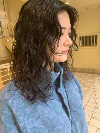 ミディアム パーマ tension 【テンション】のヘアスタイル