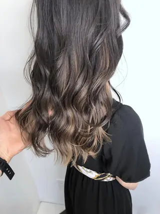 セミロング カラー ☕️ベージュカラー 内藤光哉☕️のヘアスタイル