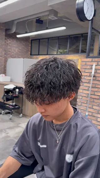 パーマ メンズ パーマ特化 まなるのヘアスタイル