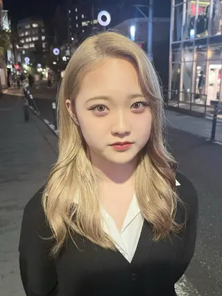 セミロング カラー 柔らかカラー/ レイヤーYUTO🧋のヘアスタイル