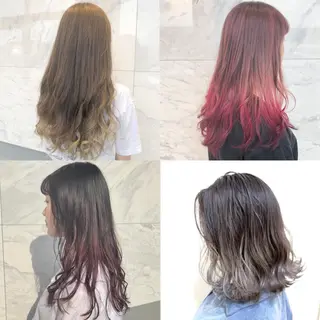 ミディアム カラー ヘアアレンジ 吉野 優子のマツエク・マツパデザイン