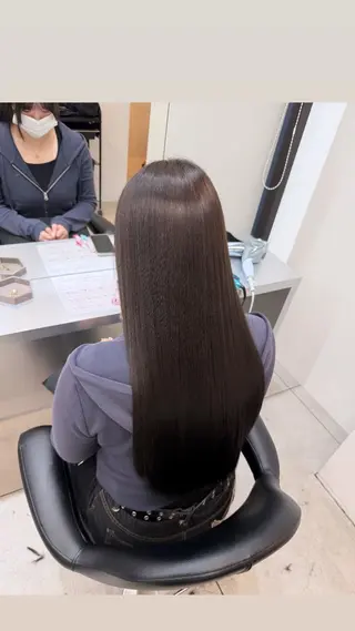 ロング 艶髪/縮毛矯正/ Core mikuaのヘアスタイル