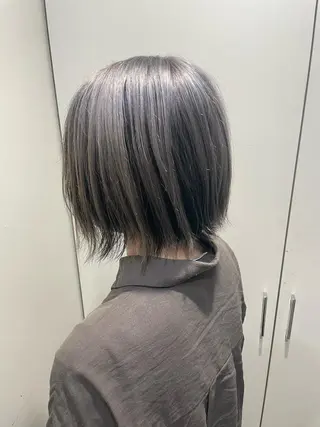 ショート カラー 羽田翔大/ブリーチ/ ボブカット/店長のヘアスタイル
