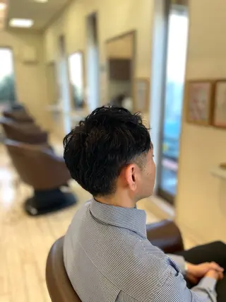 パーマ メンズ 鈴木 結惟のヘアスタイル