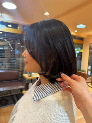 ミディアム モリオフロムロンドン原宿本店所属・ショート/ボブ/ハイ トーン/Nanahaのヘアスタイル