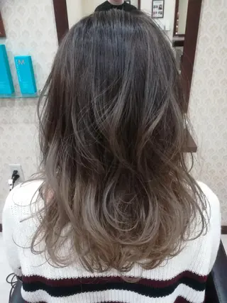 セミロング カラー sato shoheiのヘアスタイル