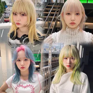 セミロング 【海外風カラー】 ⭐︎DEAN名駅店☆のヘアスタイル