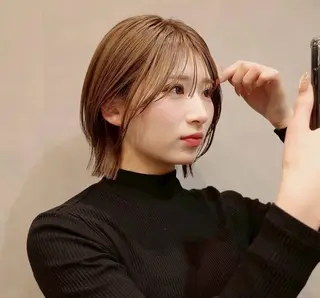 ショート 心美/色落ちまで 可愛い透明感カラーのヘアスタイル