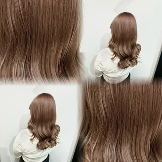 セミロング カラー 髙橋 李里亜のヘアスタイル