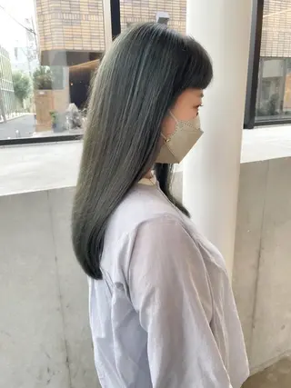 ミディアム カラー ヘアアレンジ ミニボブ/ブリーチ 🌈MISATOのヘアスタイル