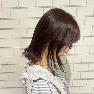 ミディアム 💎韓国ヘア💎 Harukaのヘアスタイル