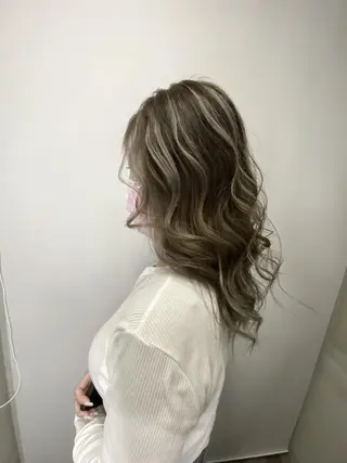 ロング カラー ヘアアレンジ Belle hair Design青野大貴のヘアスタイル