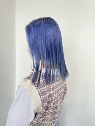 ミディアム カラー 🤍💕ブリーチカラ ーAyaka💕🤍のヘアスタイル