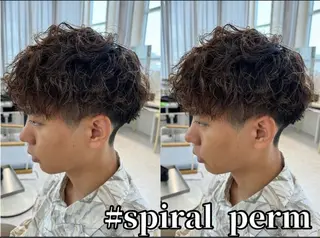 ショート パーマ 飯田美弥/メンズ /メンズパーマのヘアスタイル