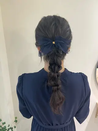 ロング ヘアアレンジ uni所属・中堀 遥のヘアスタイル