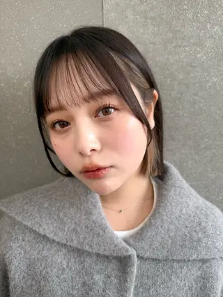 ミディアム カラー 透明感カラー│ レイヤーヘア中居美樹のヘアスタイル