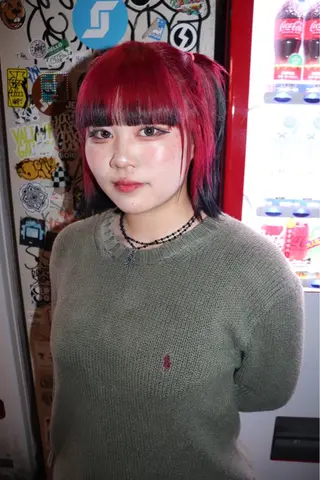 ミディアム カラー ヘアアレンジ @kyoniyy KYONIのヘアスタイル