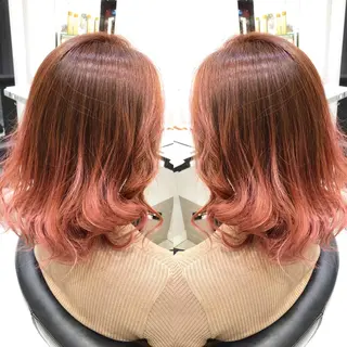 ミディアム 岸 保奈美のヘアスタイル