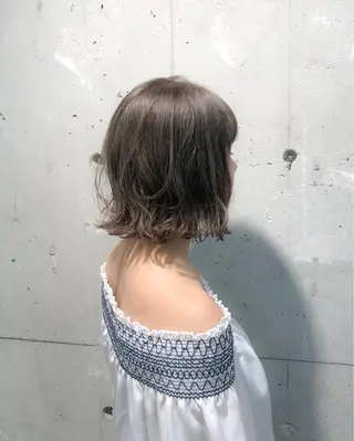 セミロング カラー パーマ ヘアアレンジ メンズ キッズ ネイル マツエク・マツパ Rene'所属・当日予約⭕️ yuriのヘアスタイル