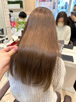 セミロング 華澄🌸カラーモデル 縮毛モデル募集中🌸のヘアスタイル