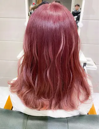 セミロング カラー ヘアアレンジ モテ髪透明感❤️ デイズヘアカラーのヘアスタイル