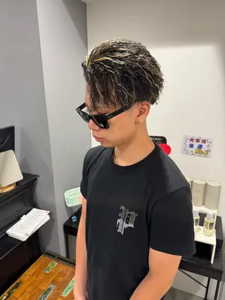 カラー メンズ 大名/透明感カラー/ 中明度カラー/徹平のヘアスタイル