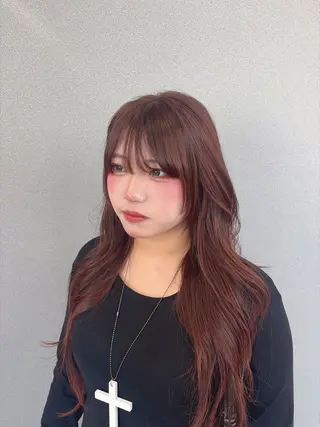 ロング カラー ヘアアレンジ 髪質改善/艶髪 /SARA💕のヘアスタイル