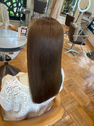 セミロング パーマ REM所属・渋谷 とまとのヘアスタイル