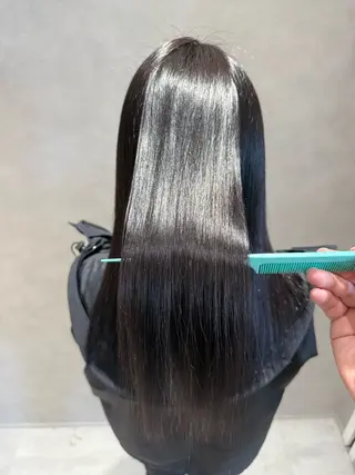 ロング カラー パーマ インナーカラー/ ストレート/奥野洸也のヘアスタイル