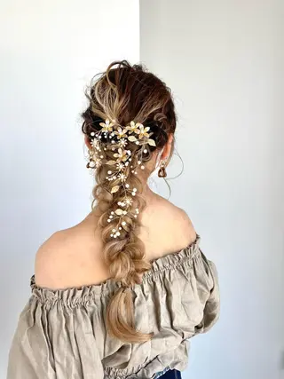 ロング ヘアアレンジ himeka🪽 アレンジ/ブリーチのヘアスタイル