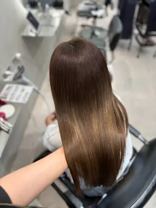 ロング カラー 表参道/ハイライト バレイヤージュのヘアスタイル