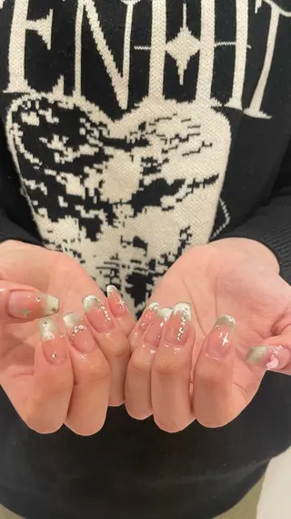 ネイル 🫧飛山琉桜/二条 ネイルアート/束感のマツエク・マツパデザイン