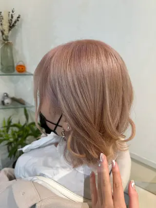 ミディアム 透けるbrown カラー🎗♡yukaのヘアスタイル