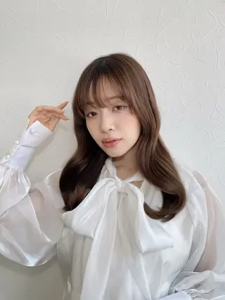 セミロング レイヤー/デジパ SAKIのヘアスタイル