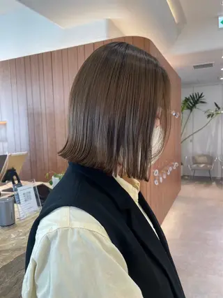 ミディアム カラー 渋谷/レイヤーボブ・ 透明感カラーしょうごのヘアスタイル