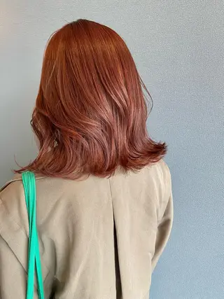 セミロング カラー 似合わせカラーパーマ 🌿kitin米川のヘアスタイル