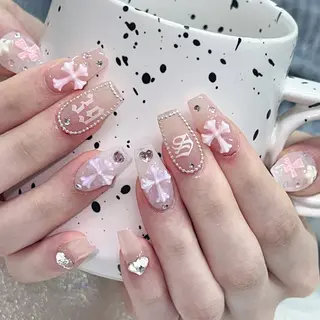 ネイル 長いだし/スカルプ/ パラシェルN.oneのネイルデザイン