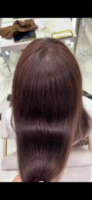 セミロング レイヤーカット/ 顔まわり/アオイのヘアスタイル