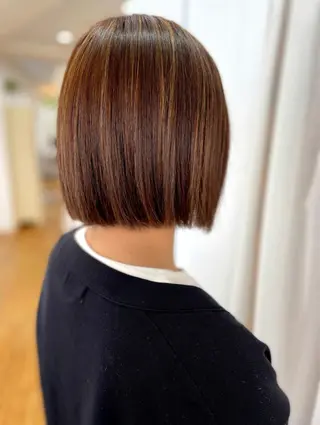 ミディアム カラー LIBRE 早坂彩子のヘアスタイル