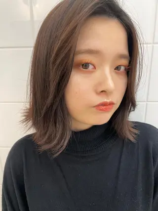 ミディアム カラー clam. yuu🦩のヘアスタイル