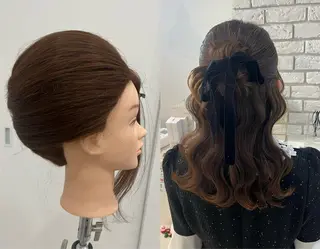 セミロング ヘアアレンジ Dityca...tia所属・りん/ 無料ヘアセットのヘアスタイル