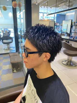 ショート メンズ 野老 海音のヘアスタイル