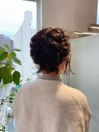 ヘアアレンジ 透明感モテ艶髪カラー Gallicaイリサのヘアスタイル