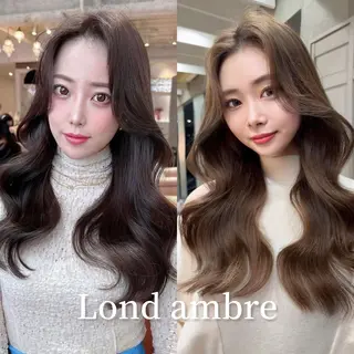 カラー ❤️ブリーチなし💚 ダブルカラー平野実花のヘアスタイル