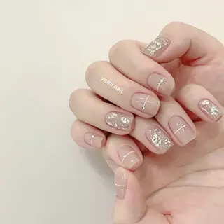 ネイル 𝐲𝐮𝐦𝐢🎀 長さ出しデザイン専門のネイルデザイン