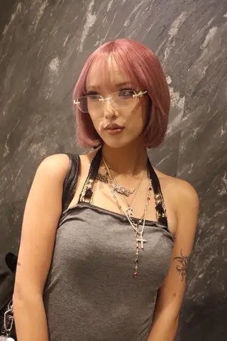 ミディアム カラー レイヤーカット /ハイトーンchaoのヘアスタイル