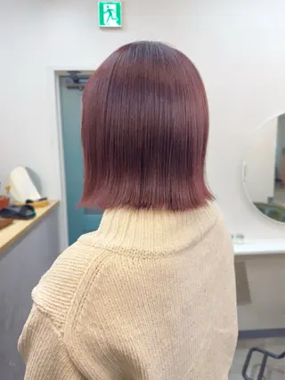 ショート カラー レイヤー/顔周り /いいぬまみかのヘアスタイル