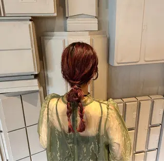 ヘアアレンジ 韓国風/オシャレ /縮毛矯正/滝口琴未のヘアスタイル