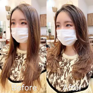 ロング DX SHARE SALON 原宿店所属・レイヤーカット/ 田中 しょうのヘアスタイル